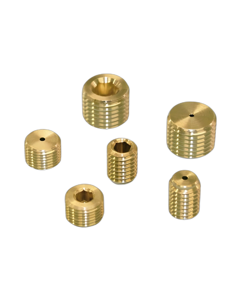 Threaded grub screw with calibrated hole - reductions image 2